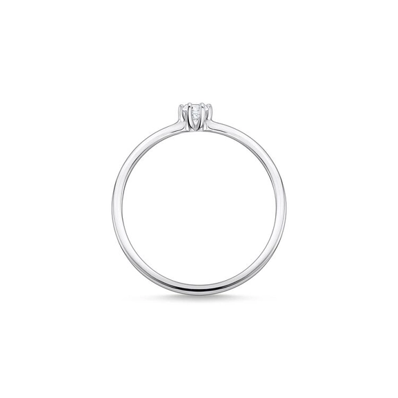 Ring med Vit Sten - Thomas Sabo ringar - Snabb frakt & paketinslagning - Nordicspectra.se