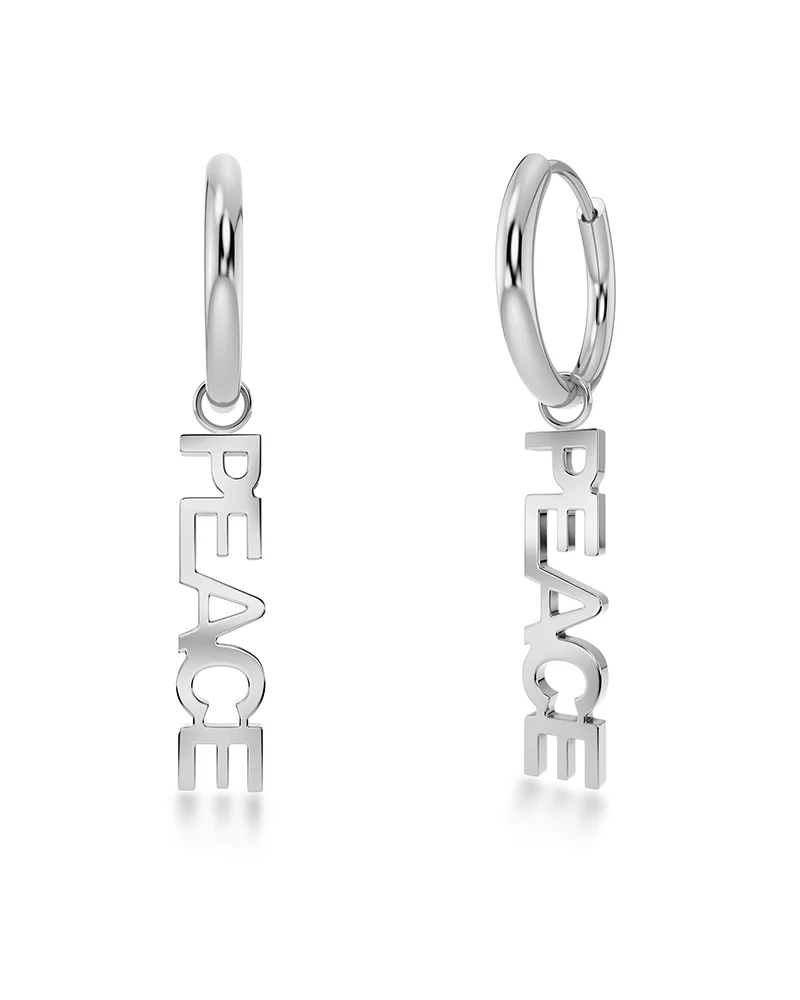 Peace Hoops Steel - Edblad - Snabb leverans - Gratis paketinslagning