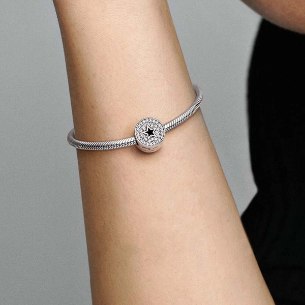 Pavé & Stern Glückwünsche Charm von PANDORA, Schneller Versand - Nordicspectra.de