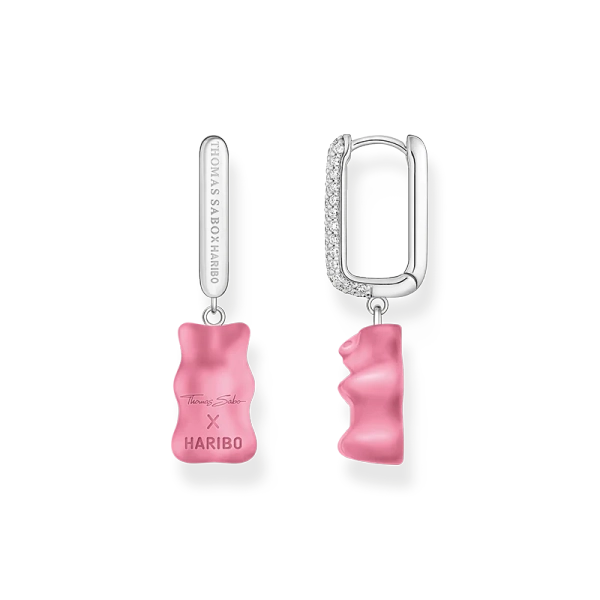 HARIBO Singelcreol Rosa Gummibjörn med Glittrande Stenar - Thomas Sabo - Snabb leverans & paketinslagning - Nordic Spectra