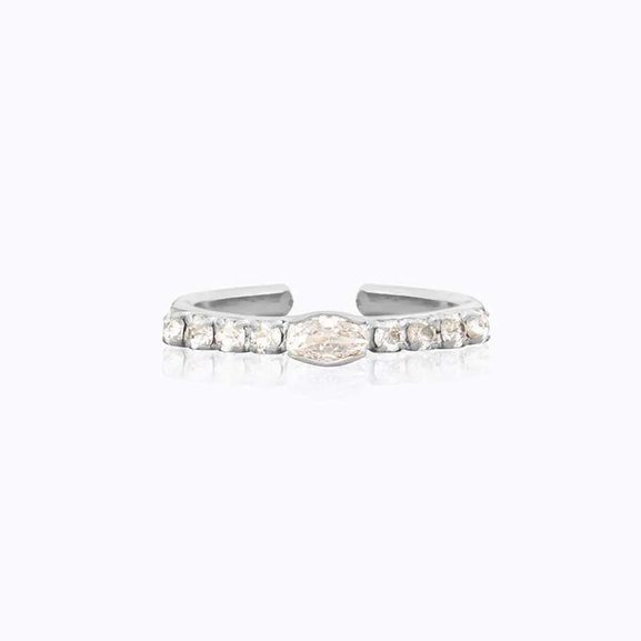 Tracy Ring Rhodium Crystal - Caroline Svedbom - Snabb frakt & paketinslagning - Nordicspectra.se