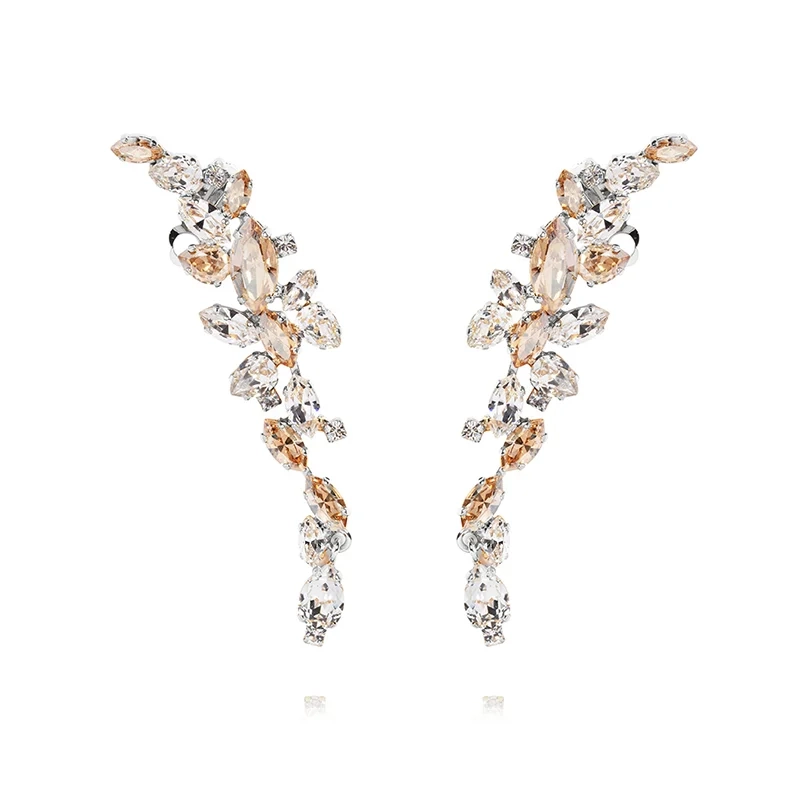 Caroline Svedbom - Marry Me Earcuffs Rhodium Crystal & Golden Shadow