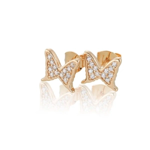 Petite Papillion Sparkling Örhängen Guld - Carolina Gynning - Moderna smycken med en betydelse - Nordic Spectra