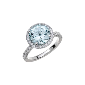 Fairytale 10 Aquamarine White Gold - Wedding & engagement rings - Schalins - Scandinavian design - Nordic Spectra