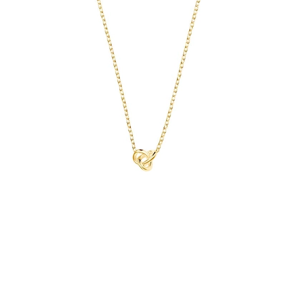 Le Knot Drop Necklace Gold - Drakenberg Sjölin Halsband - Snabb frakt & paketinslagning - Nordicspectra.se