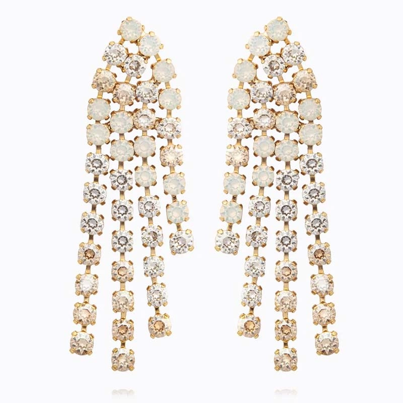 Caroline Svedbom - Rosanna Earrings Gold White Combo