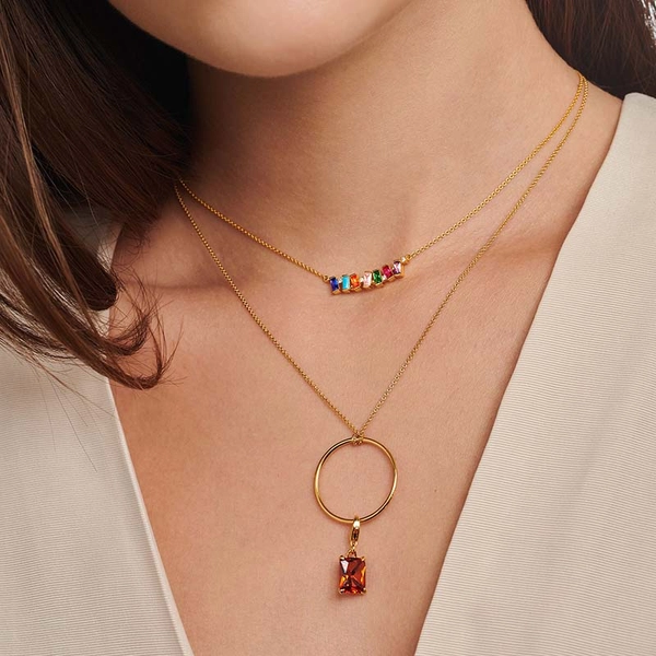 Orange Sten Guld Berlock - Thomas Sabo berlock - Snabb frakt & paketinslagning - Nordicspectra.se
