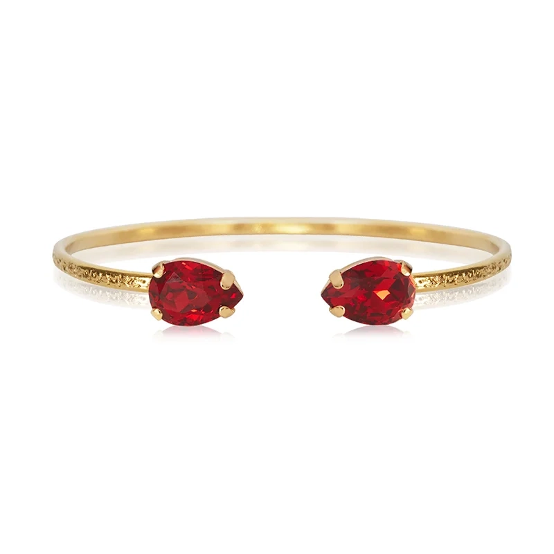 Caroline Svedbom - Petite Drop Bracelet Gold Scarlet