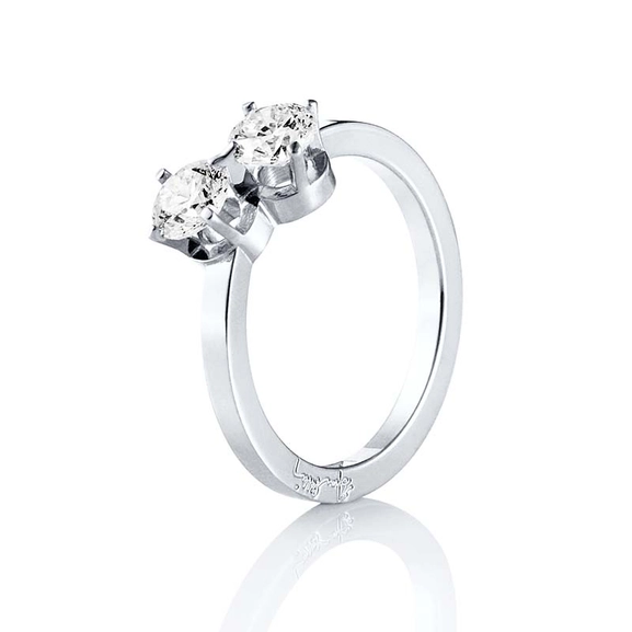 Twin Star Ring White Gold - Efva Attling ringar - Snabb frakt & paketinslagning - Nordicspectra.se