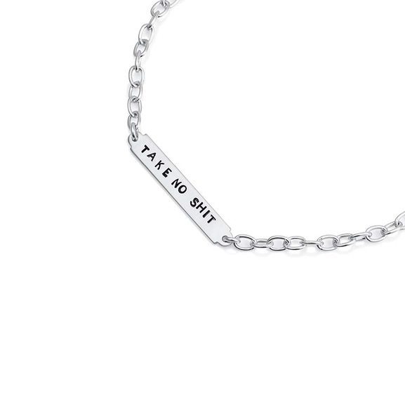 Power Plates Bracelet - Take No Shit - Efva Attling - Suuri valikoima & ilmainen lahjapaketointi - Nordicspectra.fi
