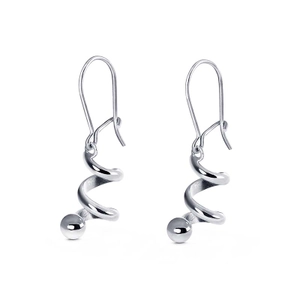 Spin On Earrings Krok White Gold - Nordic Spectra - Suuri valikoima & ilmainen lahjapaketointi - Nordicspectra.fi