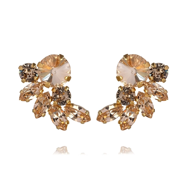 Electra Earrings Gold Greige / Silk Combo - Caroline Svedbom - Nopea toimitus ja lahjapakkaus - Nordic Spectra