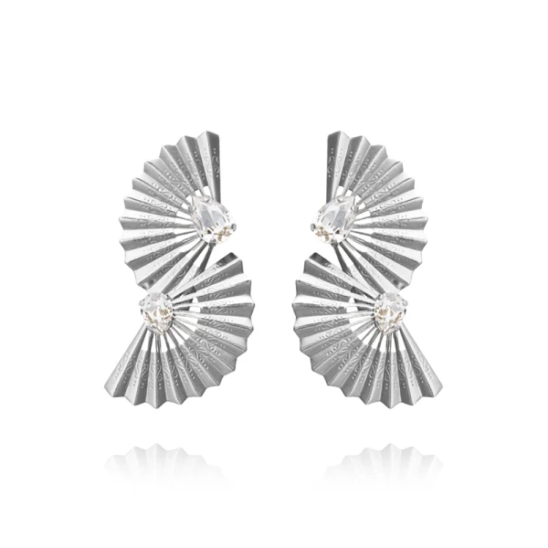 Flamenco Earrings Rhodium Crystal - Caroline Svedbom - Nopea toimitus ja lahjapakkaus