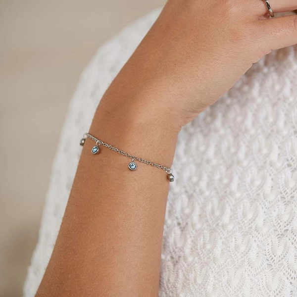 Dew Drop Bracelet Multi Aqua Steel - Edblad - Snabb frakt & paketinslagning - Nordicspectra.se