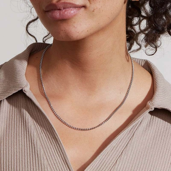 Charmentity Chain Cuban 45 cm Steel - Edblad - Snabb frakt & paketinslagning - Nordicspectra.se