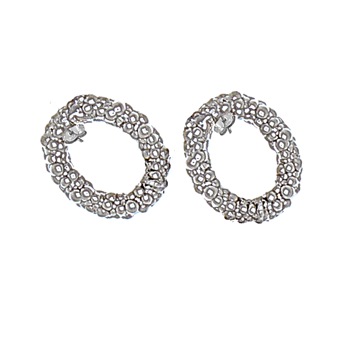 CU Jewellery - Roof Bubble Ear Silver