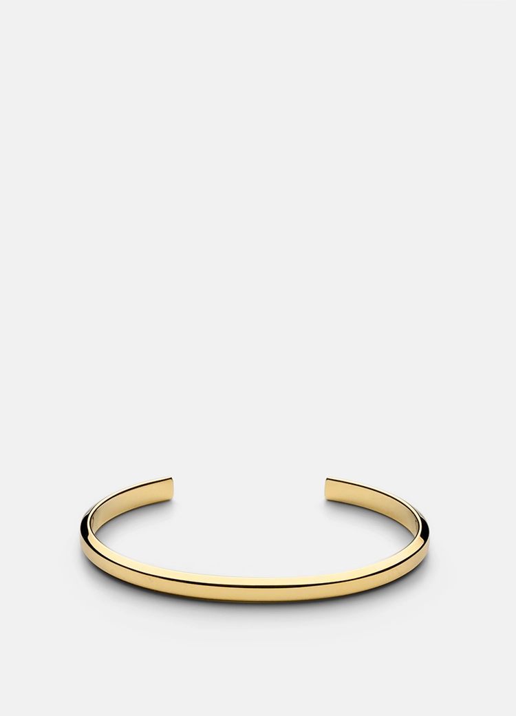 Icon Cuff Thin - Gold Plated - Skultuna - Snabb frakt & paketinslagning - Nordicspectra.se