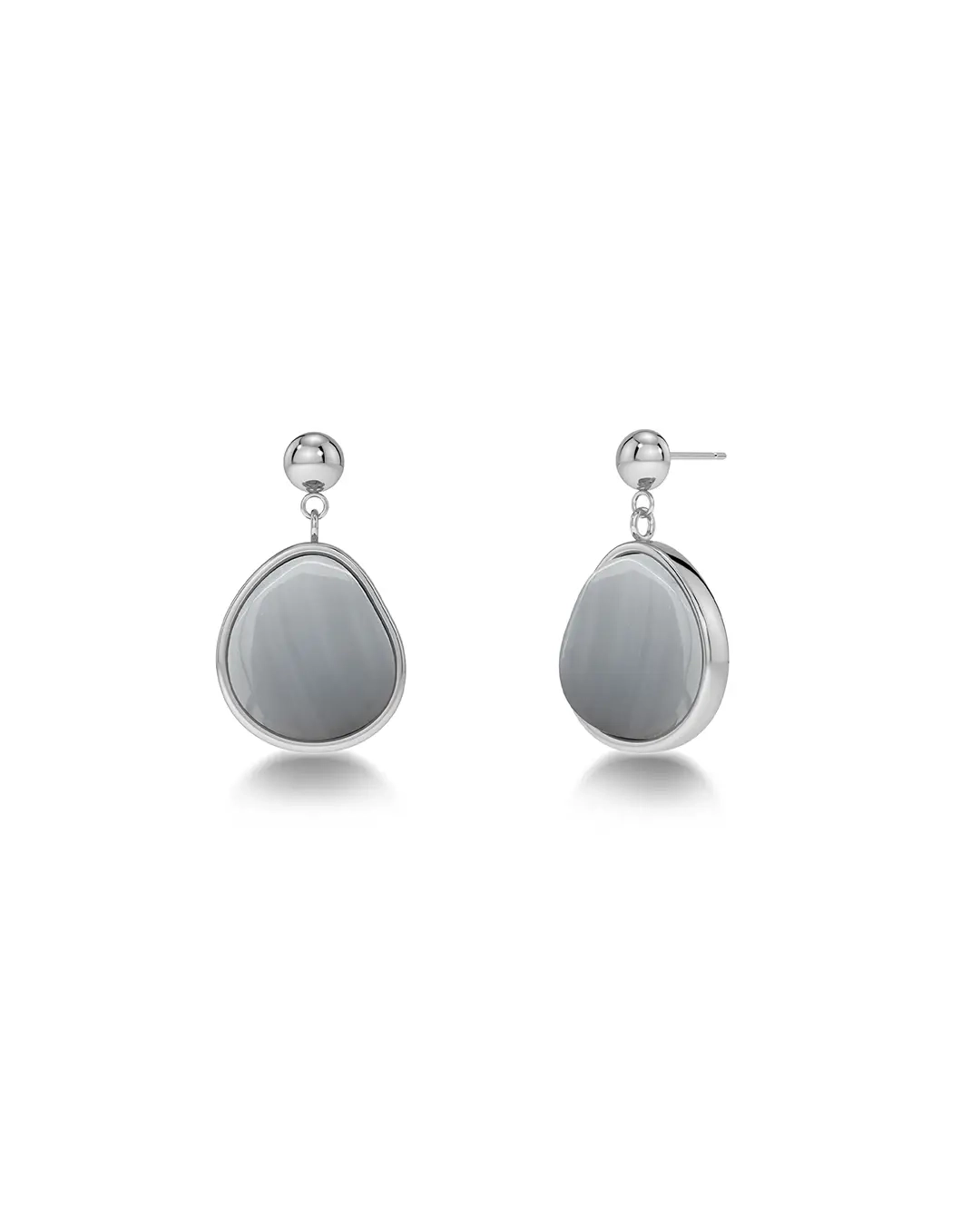 Agatha Earrings S Grey Steel - Edblad - Snabba leveranser - Gratis paketinslagning