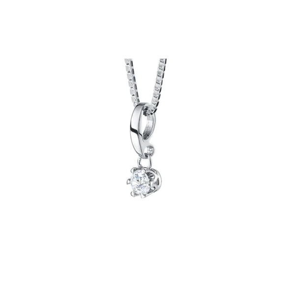 Donau Hängsmycke 0.15ct Vitguld - Schalins - Smycken för de speciella tillfällena - Nordic Spectra