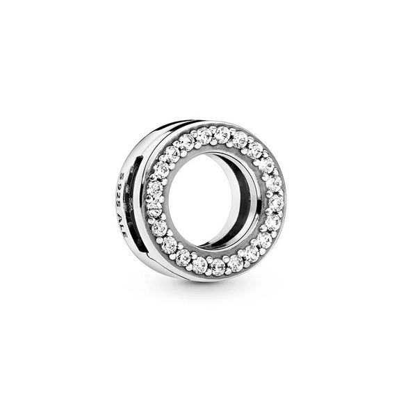 Pavé-Kreis Clip-Charm von PANDORA, Schneller Versand - Nordicspectra.de