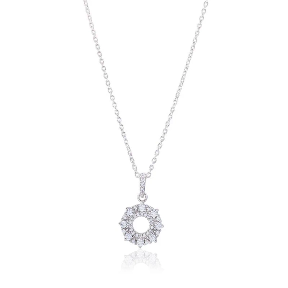 Circle of Trust Halsband i sterlingsilver med cubic zirconia