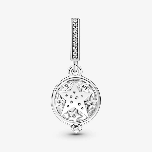 Vergrößerter Stern Doppelter Charm-Anhänger von PANDORA, Schneller Versand - Nordicspectra.de
