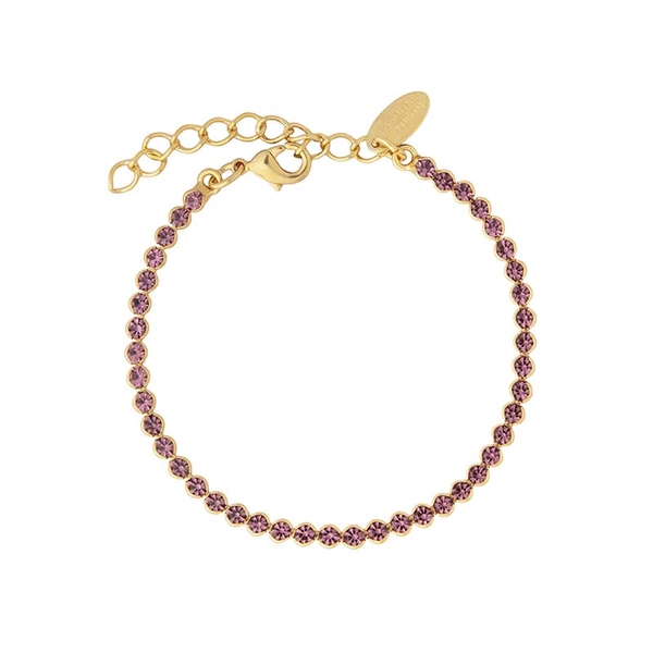 Siri Bracelet Gold Light Amethyst - Caroline Svedbom - Snabb frakt & paketinslagning - Nordicspectra.se