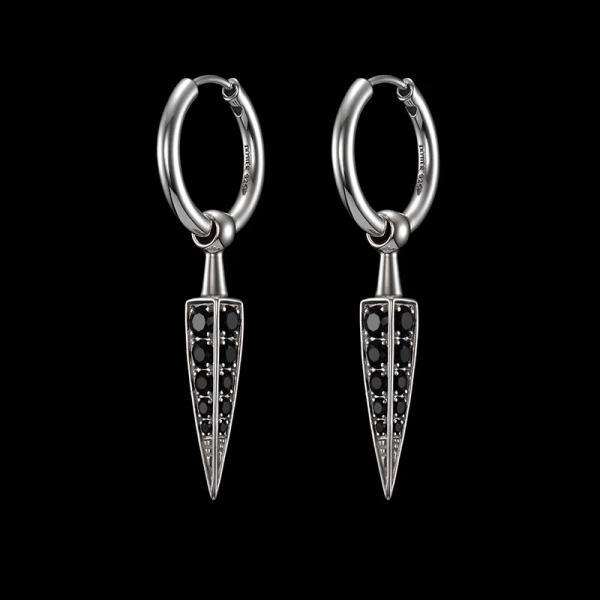 Poison Arrow Pavé Earring Black Spinel - Maria Nilsdotter - 1-2 dagars leverans - Nordic Spectra