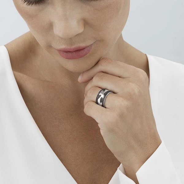Fusion Mittring Vitguld - Georg Jensen ringar - Snabb frakt & paketinslagning - Nordicspectra.se