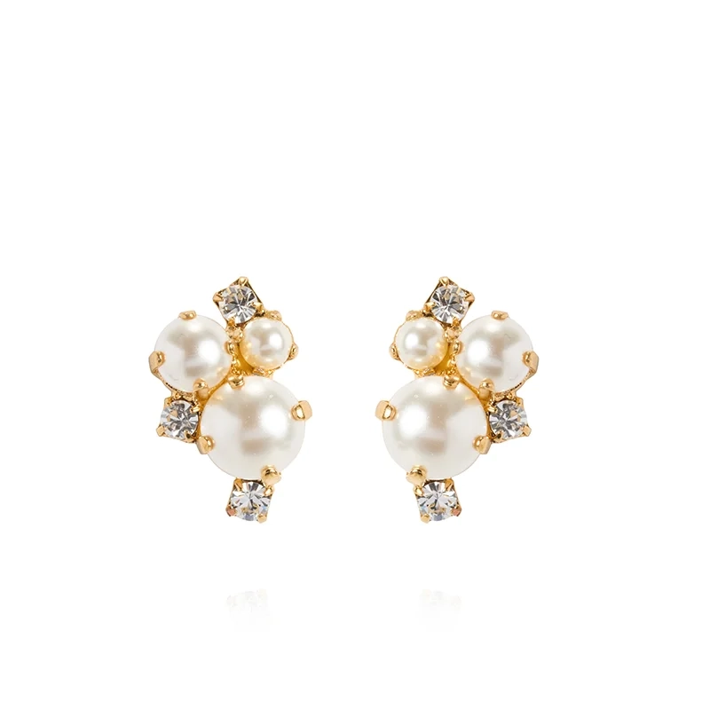 Caroline Svedbom - Molly Earrings Gold Pearl / Crystal