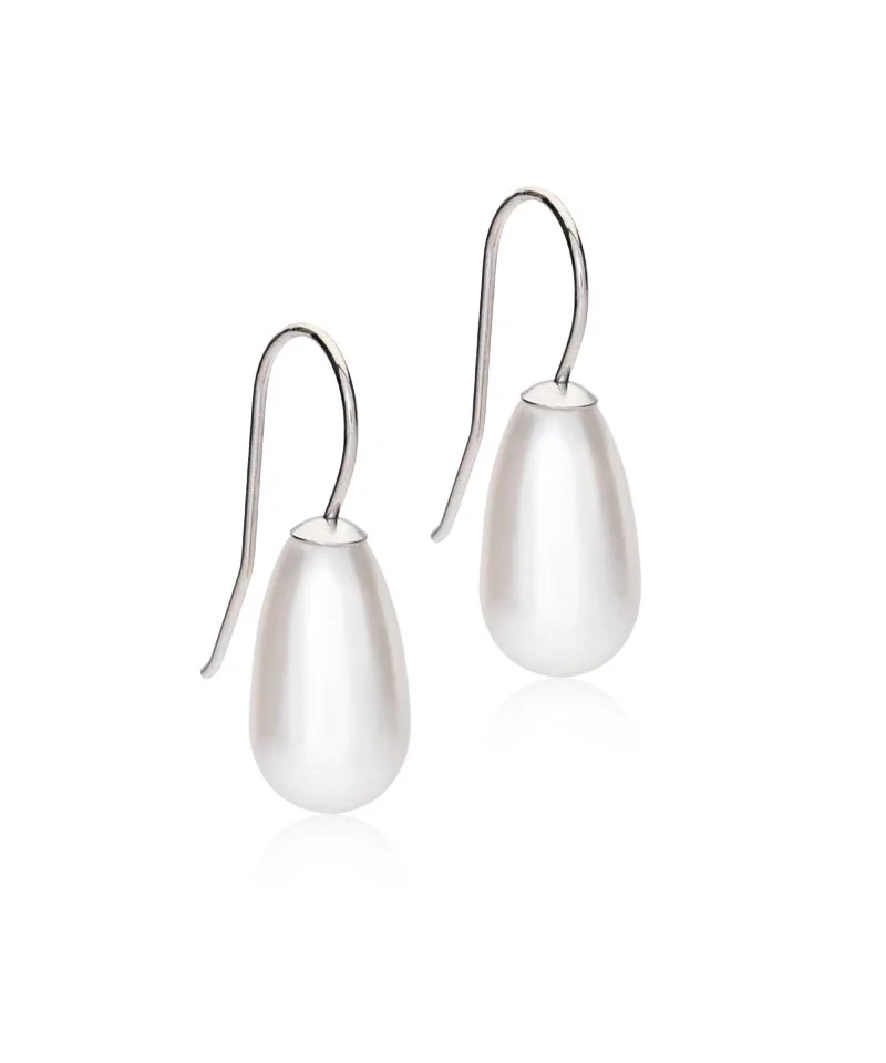 Blomdahl - NT Pendant Pearl Drop 15 mm White