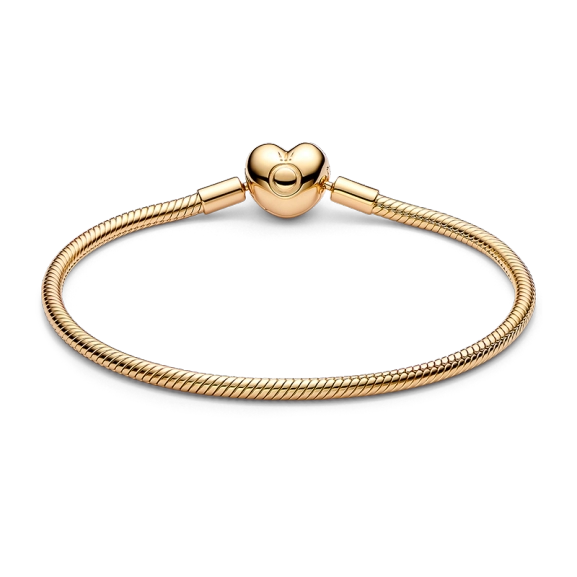 Moments Heart Clasp Ormkedjearmband Guld - PANDORA - 1-2 dagar leverans - Gratis paketinslagning