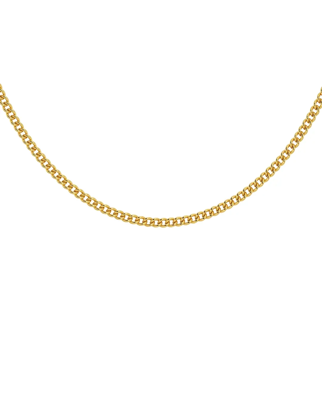 Curb Chain Wide Gold - Edblad - Snabba leveranser - Gratis paketinslagning