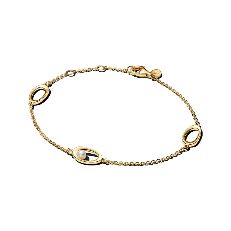 PANDORA - Armband med Organiska Former Guld