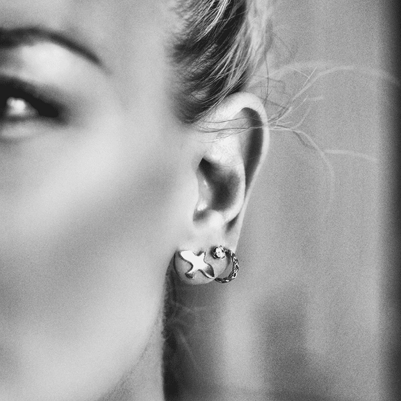 Princess Ear Pin 4 mm Silver - Emma Israelsson - Suuri valikoima & ilmainen lahjapaketointi - Nordicspectra.fi