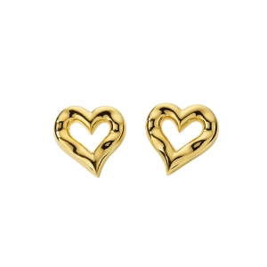 Puff Heart Earrings Gold - Syster P - Beliebter Schmuck für alle Gelegenheiten