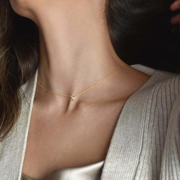 Petite Star Necklace Gold Diamonds - Drakenberg Sjölin Halsband - Snabb frakt & paketinslagning - Nordicspectra.se