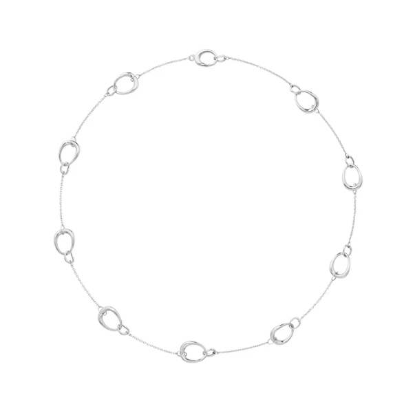 Offspring Multi Halsband i silver med sammankopplade länkar