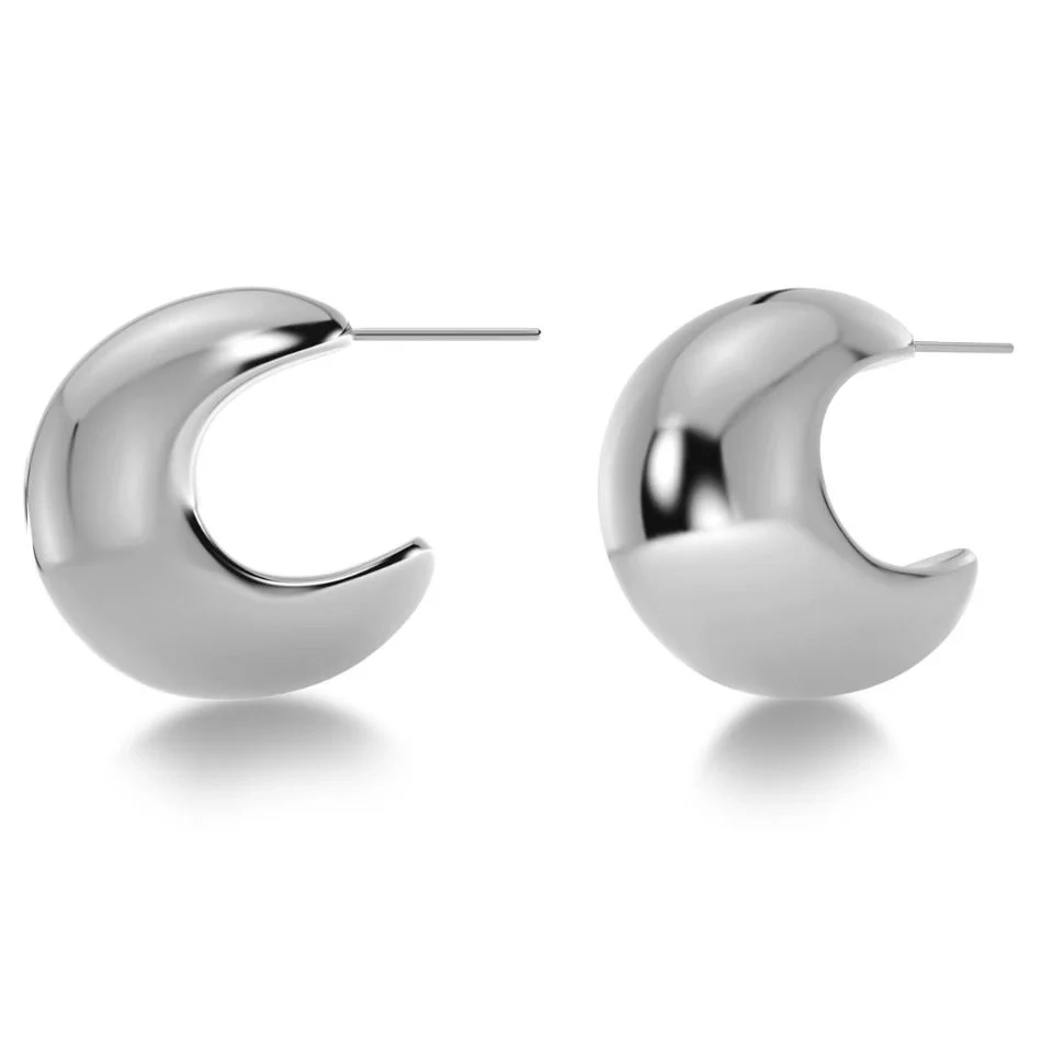 Edblad - Bold Creoles L Silver