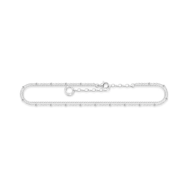 Fußkette Doppelreihig Silber von Thomas Sabo, Schneller Versand - Nordicspectra.de