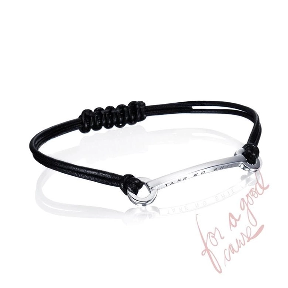 Take No Shit Leather Bracelet - Efva Attling - Suuri valikoima & ilmainen lahjapaketointi - Nordicspectra.fi