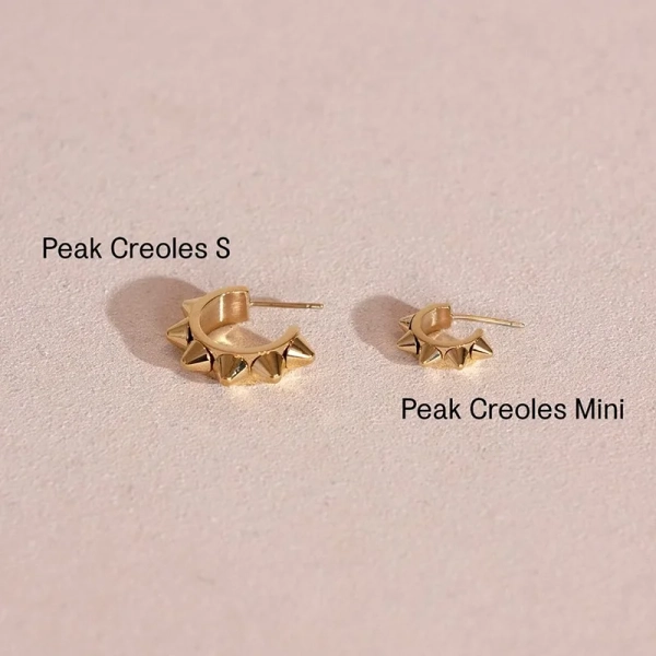 Peak Creole Earrings Small Gold - Edblad - Snabb frakt & paketinslagning - Nordic Spectra