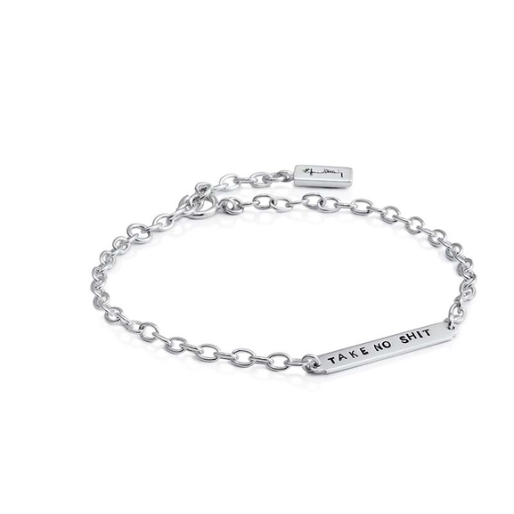 Power Plates Bracelet - Take No Shit - Efva Attling - Suuri valikoima & ilmainen lahjapaketointi - Nordicspectra.fi