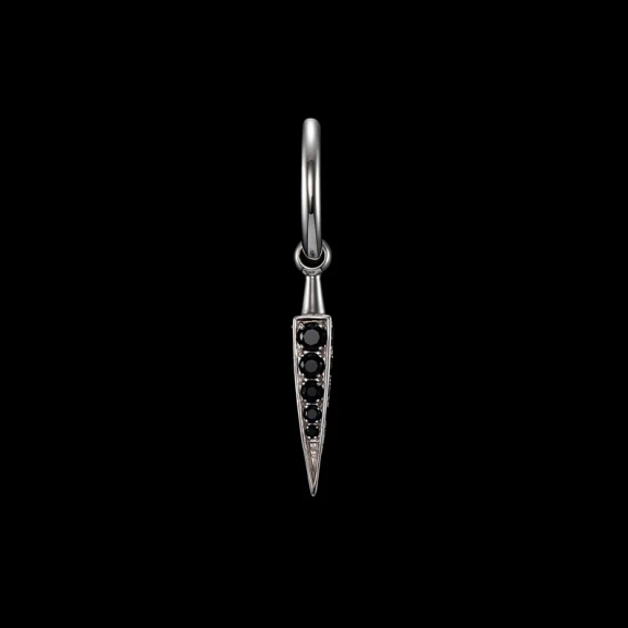 Poison Arrow Pavé Earring Black Spinel - Maria Nilsdotter - 1-2 dagars leverans - Nordic Spectra