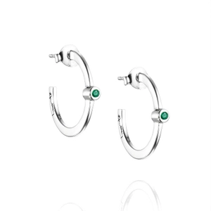 Micro Blink Hoops - Green Emerald - Efva Attling örhängen - Snabb frakt & paketinslagning - Nordicspectra.se