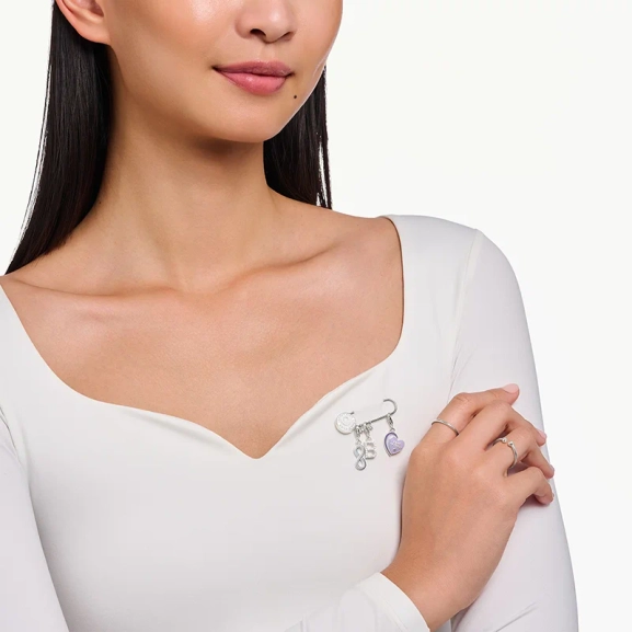 Best-Friends Med Lila Kallemalj Berlock - Thomas Sabo - Snabb leverans & paketinslagning - Nordic Spectra