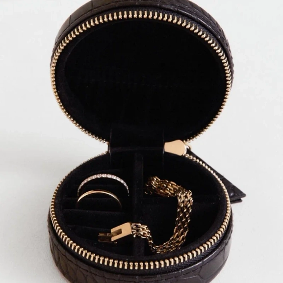 Jewellery Travel Case S Black Croco - Edblad - Snabb leverans - Gratis paketinslagning
