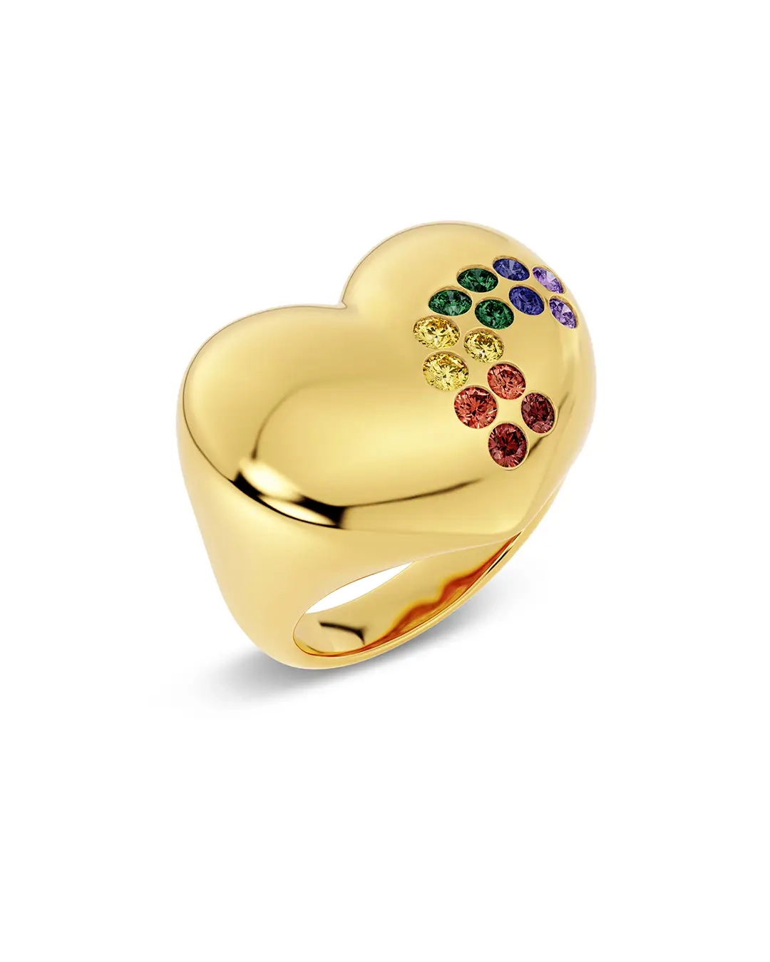 Rainbow Ring Maxi Gold - Edblad - Snabba leveranser - Gratis paketinslagning