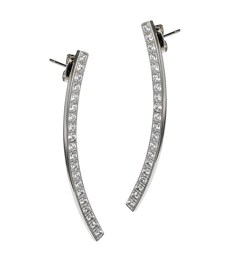 Astrid & Agnes - ELLEN Långa Örhängen Stål