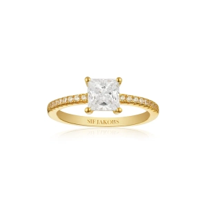 Ellera Quadrato Ring Gold von Sif Jakobs